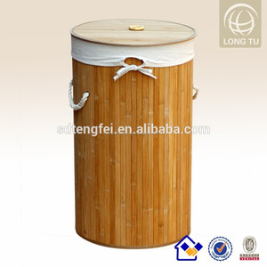 bambù grande cesto della biancheria pieghevole panno sporco - Product Image 3