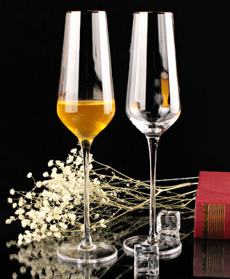 KCP-017 Champagne Flute Glasses Unique Gift for Wedding Anniversary Engagement Champagne Glasses