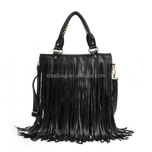 Newest Fashion Two <strong>Sided</strong> Tassel <strong>Ladies</strong> Handbag Shoulder <strong>Bag</strong> Leisure Popular Long Strap Shoulder <strong>Bag</strong> for Girls - Product Image 3