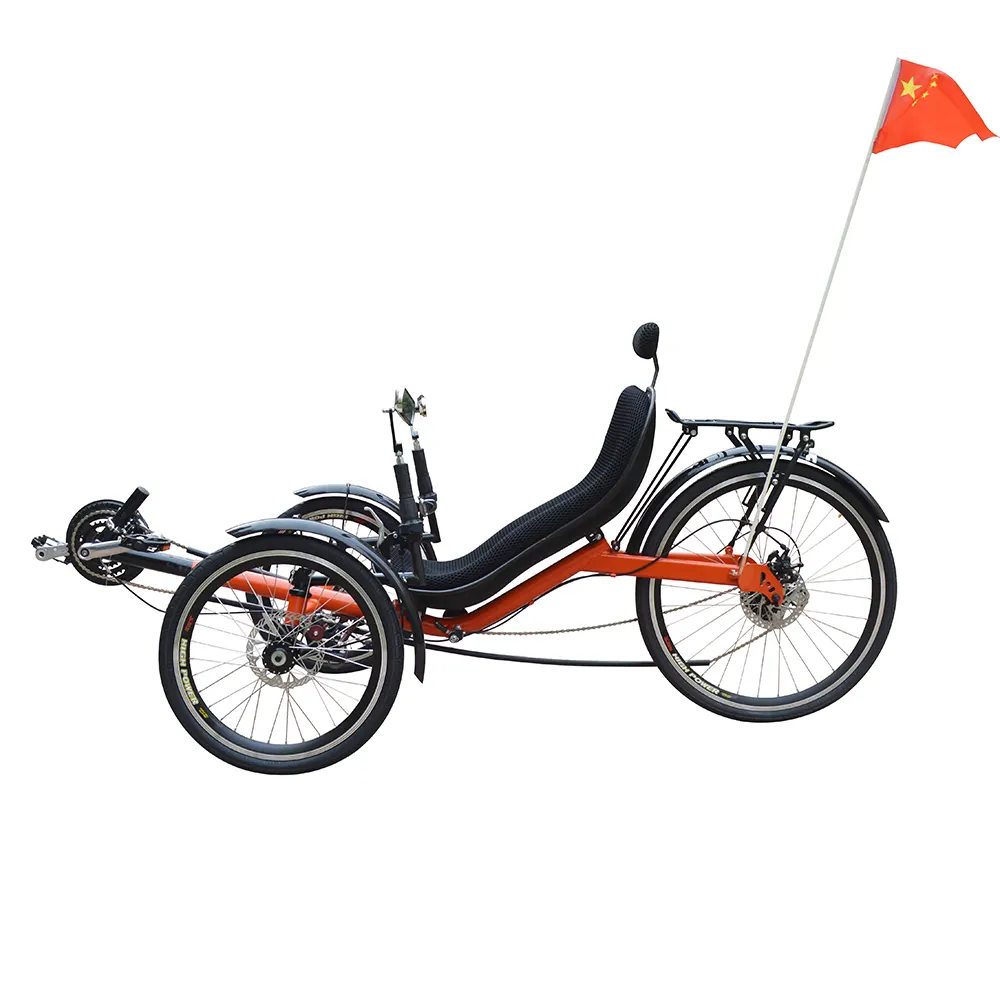 Ithalat Tadpole stil 24 hız 3 tekerlekli yetişkin spor yaslanmış bisikletler çin'den