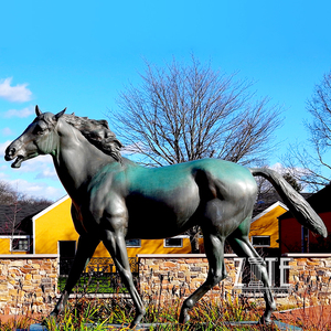 Caliente fundido método de artesanía jardín vida tamaño bronce salvaje mare <span class=keywords><strong>caballo</strong></span> con potro escultura estatua - Product Image 6