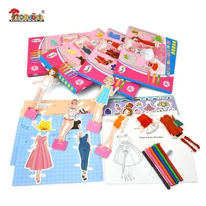 China Factory Wholesale Best Quality Kids Educational And Games Dress Up Paper Doll