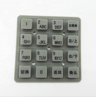 Teclado de Membrana de 16 Teclas con Matriz 4x4, Teclado de Goma de Silicona