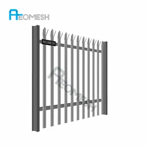 AEOMESH Prefab Palisade fencing widely used for perimeter protection