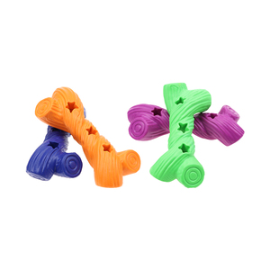 Durable personalizable perro hueso masticar juguetes respetuosos con el medio ambiente de goma indestructible juego de entrenamiento interactivo comida a prueba de fugas 5,5 cm - Product Image 1