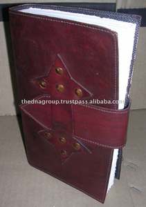 Journal en cuir moderne et élégant de taille B5, fait main, créatif, avec fermeture à rabat, nouveau design, couverture à rabat, Journal en cuir rustique - Product Image 2