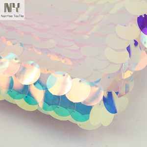 Nanyee Dệt Mật Độ Cao Big Dot Xanh Hồng Óng Ánh Sequin Cho Trang Phục - Product Image 4