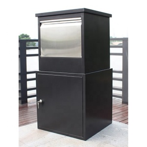 High quality green stainless steel wall mounted post box parcel box