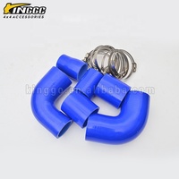 Kit de tuyauterie d'intercooler en aluminium pour mise à niveau du système de refroidissement pour Hilux Vigo KUN15 KUN25 05-11 2.5L 2KD