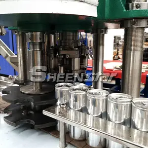 Automatic carbonated soft drink can filling machine