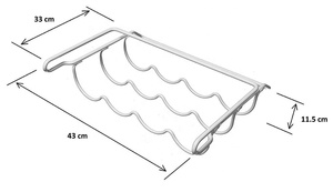 <span class=keywords><strong>Universal</strong></span> de vino Rack sobre <span class=keywords><strong>nevera</strong></span> bajo estante titular de la botella - Product Image 6
