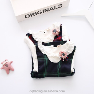 Coreano maniche lunghe in cotone lasciare due stili principessa nuovo modello 2 anno di età bambina <span class=keywords><strong>vestito</strong></span> pari - Product Image 5