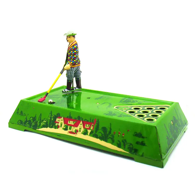 टिन खिलौने विंटेज मजेदार धातु गोल्फ खिलौने के लिए गोल्फ उपहार संग्रह