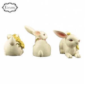 Reçine paskalya tavşanı veya bunny heykelleri için ev ve bahçe süslemeleri - Product Image 6