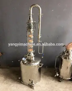 New type glasses moonshine stills with copper bubble plate ,reflux still ,distillation column price