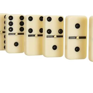 Dominós de urea color marfil, no tóxicos, de alta calidad y bajo precio al por mayor, 50x25x12 mm, diseño impreso para juguetes, juego combinado de 4 - Product Image 2