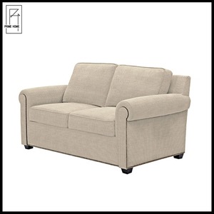 Salón Lino tela 2 asientos sofá de hotel - Product Image 1