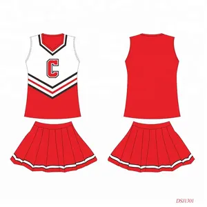 Roupa cheerleading de subolmação completa, uniforme de cheerleading quente