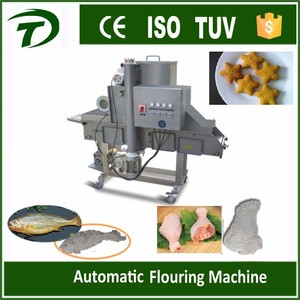 Industrial Nuggets Onion Ring <strong>Meat</strong> Ball Fillets Fish Fingers Automatic 2-in-1 Battering Breading <strong>Machine</strong>