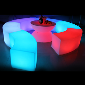 Không Thấm Nước Light Up Garden Patio Nội Thất Trắng Nhựa Cong Chiếu Sáng Led Ngoài Trời Phân Với 16 Màu Sắc Thay Đổi - Product Image 3