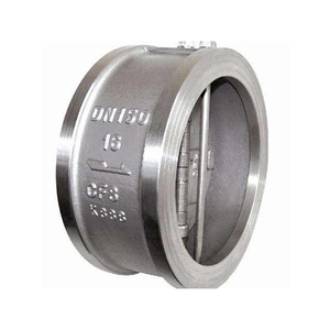 Van Kiểm Tra Loại Bướm Nghiêng Bằng Thép Không Gỉ Pn16 Cf8 Đĩa Kép Nước Dn200 Van Nước Nghiêng - Product Image 1