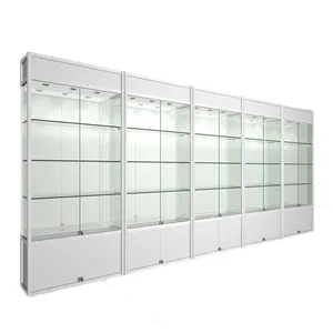 Hot Chinese boutique glass shelf /sample product display cabinet