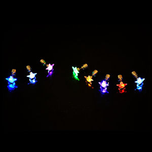 Fashion Rvs Star Light Up Led Oorbellen (Multi Knipperende Kleur) SL006 - Product Image 3