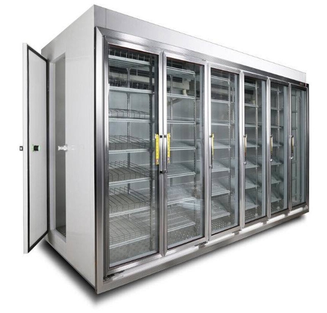 Wholesale Commercial Fridge Double Glass Door Fridge for Supermarket Display Freezer or Refrigerator