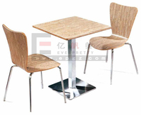 Meubles de magasin de café Table et chaises de café Ensembles de table de restaurant 2 places