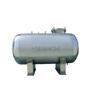 水平ワイン圧力タンク5000リットル食品グレードステンレス鋼温水貯蔵タンク