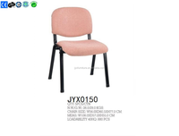 Chaise de visite en métal avec revêtement en cuir PU, chaise de bureau de bonne qualité, chaise de réunion avec étagère en métal, peinture JYX0150