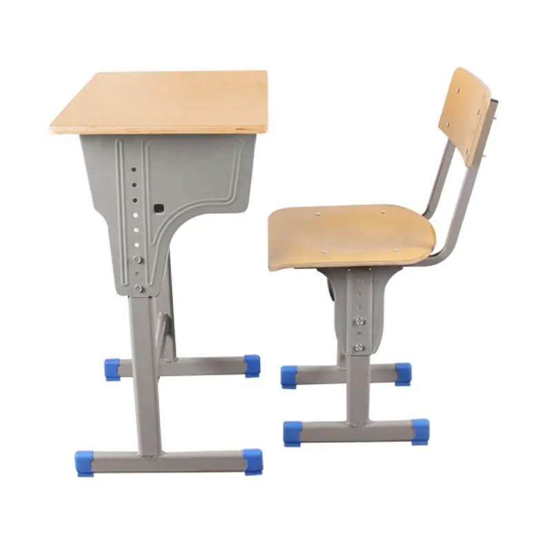 ห้องเรียนอ่านโต๊ะและเก้าอี้ปรับโต๊ะโรงเรียนเดียวและเก้าอี้ราคาสำหรับเฟอร์นิเจอร์โรงเรียน