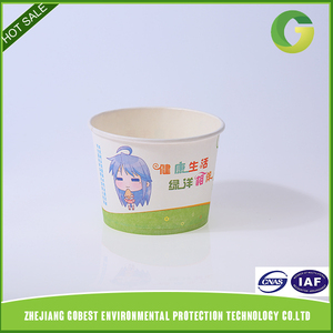 Pared Simple Vaso de Papel Desechable de <span class=keywords><strong>Sopa</strong></span> Con Tapa al por mayor Sana - Product Image 2