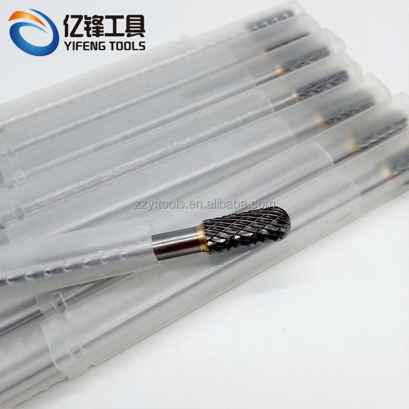 Вольфрамовый 4 кроя удлиненное ротационный напильник напильники из карбида вольфрама