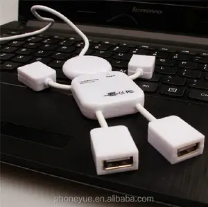 심천 공장 핫 세일 저렴한 가격 멀티 포트 고속 남자 모양 USB 2.0 4 포트 USB 허브 PC 노트북