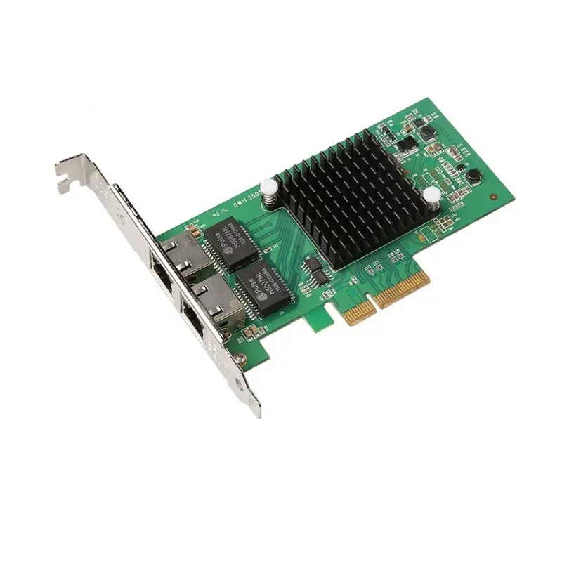 कस्टम थोक 10/100/1000 Mbps इंटेल I350-T2 pci एक्सप्रेस dvr कार्ड नवीनतम नेटवर्क कार्ड