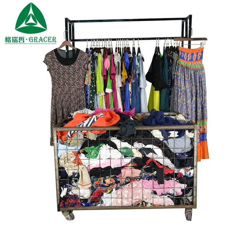 Hot sale africa market cheapest bundle in bales used clothing from Guangzhou 45kg bale used clothing