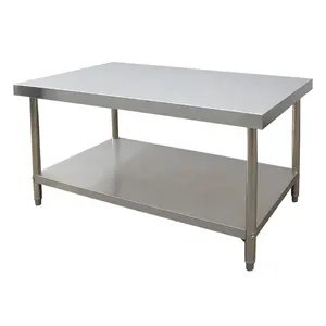 Made in China Solid Classic Design Best Price Dining Stainless Steel Kitchen Work Table