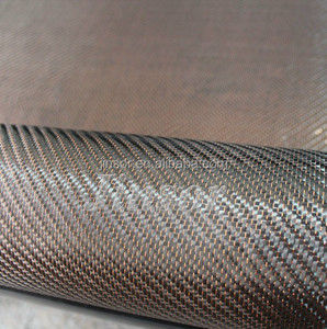 Tissu tissé de fibre de carbone de couleur de paillettes de cuivre pour l'usage d'industrie - Product Image 3