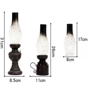 Portacandele Creativo Fatto a Mano a Forma di Lampada a Cherosene <span class=keywords><strong>Vintage</strong></span> di Piccole Dimensioni per Decorazioni Pasquali e Domestiche - Product Image 2