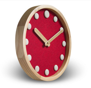 Unico stile Decorativo di tipo analogico <span class=keywords><strong>orologio</strong></span> da parete in legno <span class=keywords><strong>con</strong></span> tessuto pulsante - Product Image 3