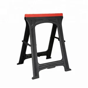 Folding wooden cutting stand sawhorse work bench