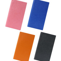 Cuaderno impreso personalizado con calendario A7, Funda de cuero PU suave con costura de sillín, bolsillo para viajeros a la venta