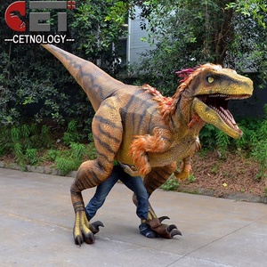Movable Lightweight Realistic Costume Life Size Hidden Legs Animatronic Dinosaur Costume <strong>Jurassic</strong> <strong>Park</strong> Dinosaur Model - Product Image 2