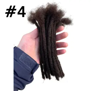 Yotchoi Wholesale High Quality 0.4cm Human Hair Dreadlocks Extensions Afro Hair Locks