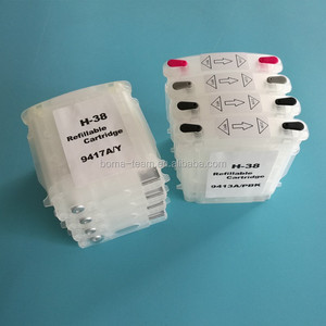 <span class=keywords><strong>HP</strong></span> <span class=keywords><strong>photosmart</strong></span> <span class=keywords><strong>Pro</strong></span> b9180 b9100 b8850 b9180gp máy in tự động thiết lập lại chip 38 28ml 8 màu sắc rỗng Refill Ink Cartridge vật liệu nhựa - Product Image 2