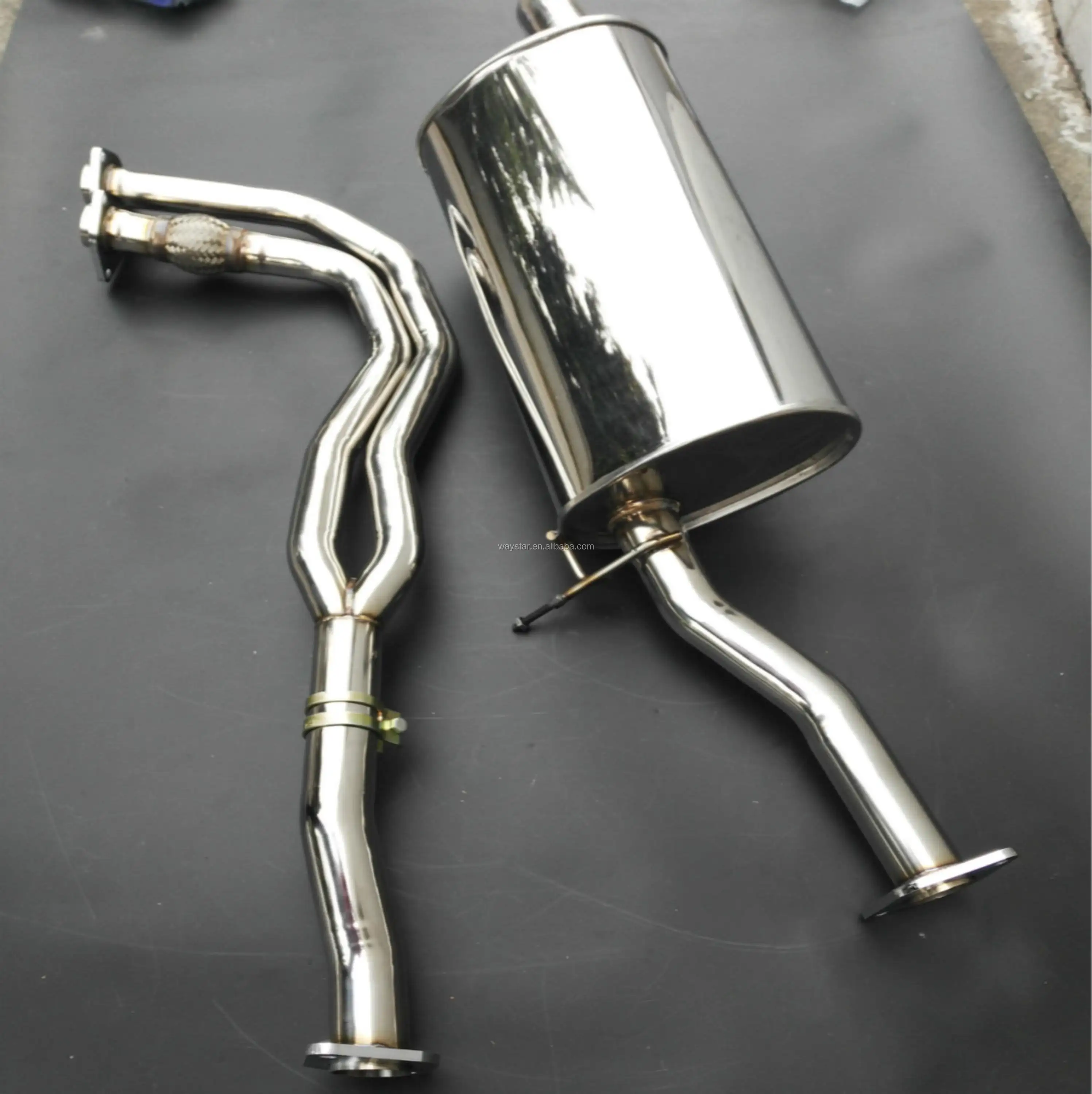 304 Stainless steel exhaust turbo back for nissan patrol tb48 tb48dett catback