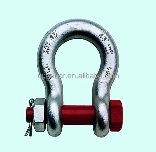 1 1/2 inch US type G2130 B type shackle anchor shackle with lock nut