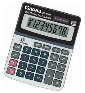 Desktop Calculator Met Groot Scherm Zonne-Energie