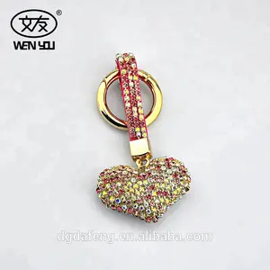 Love Heart Shape 3D Laser Crystal Keychain With Handmade Jewelry For Car Keychain Custom With Your Own Selection